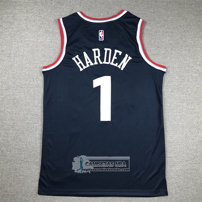 Camiseta Los Angeles Clippers James Harden NO 1 Icon 2024-25 Azul